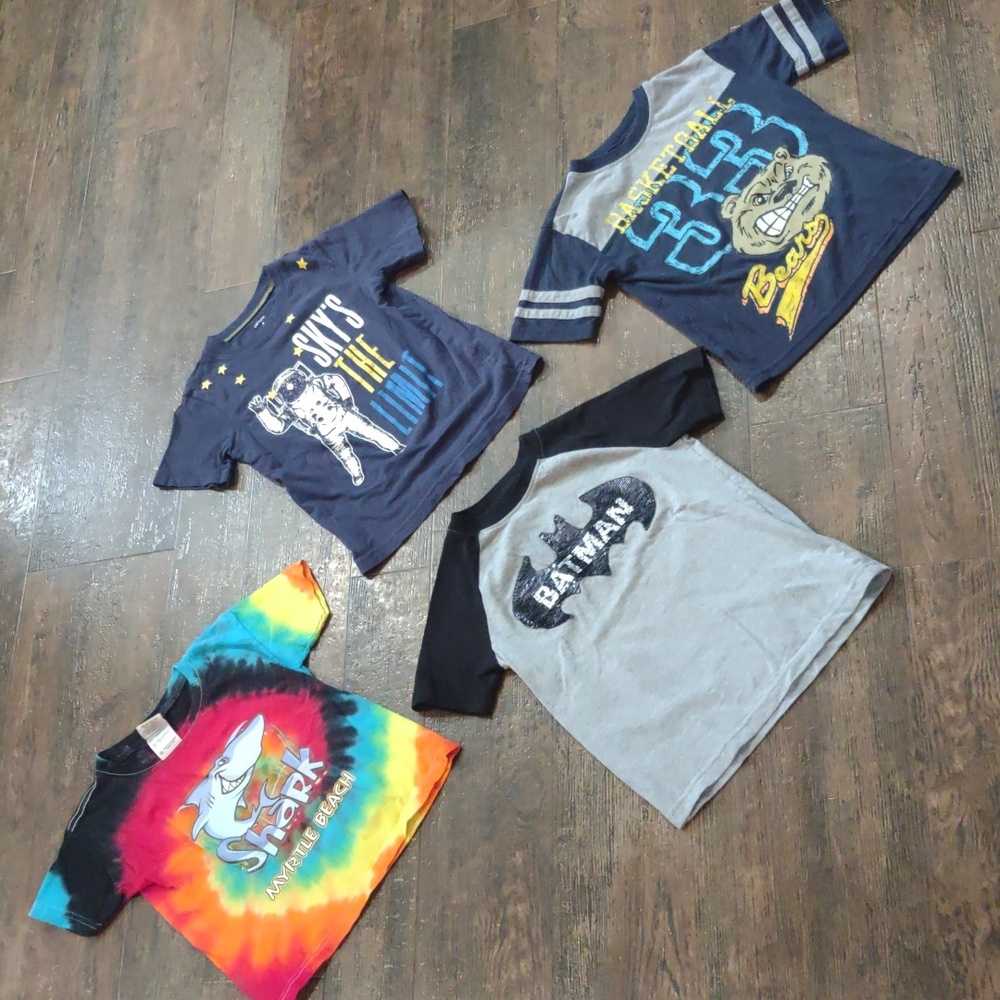 (Lot of 4) size 4 /xs short sleeve boy shirts